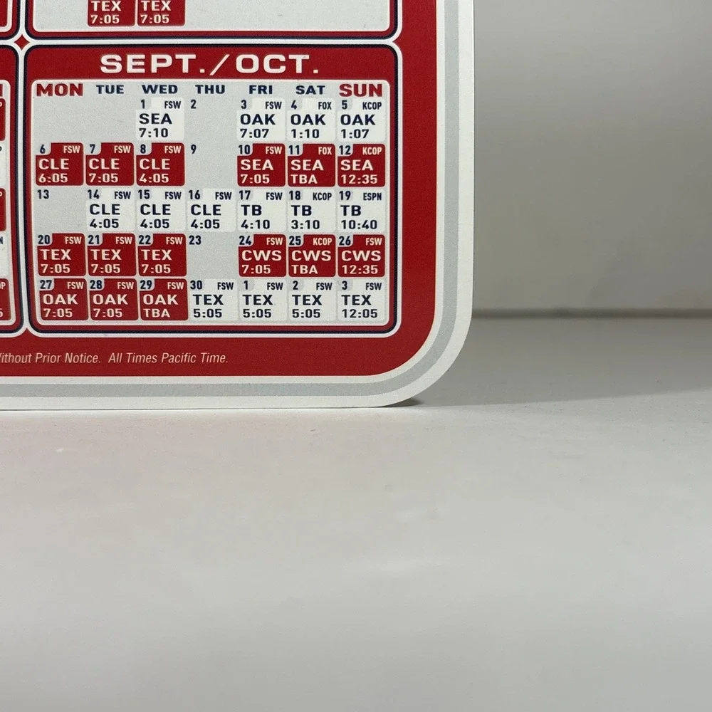Los Angeles Anaheim Angels 2010 All Star Game Calendar Magnet Orange‎ County